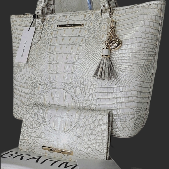 Brahmin 2 SET Matching Designer Bag Wallet NWT - Picture 10 of 11